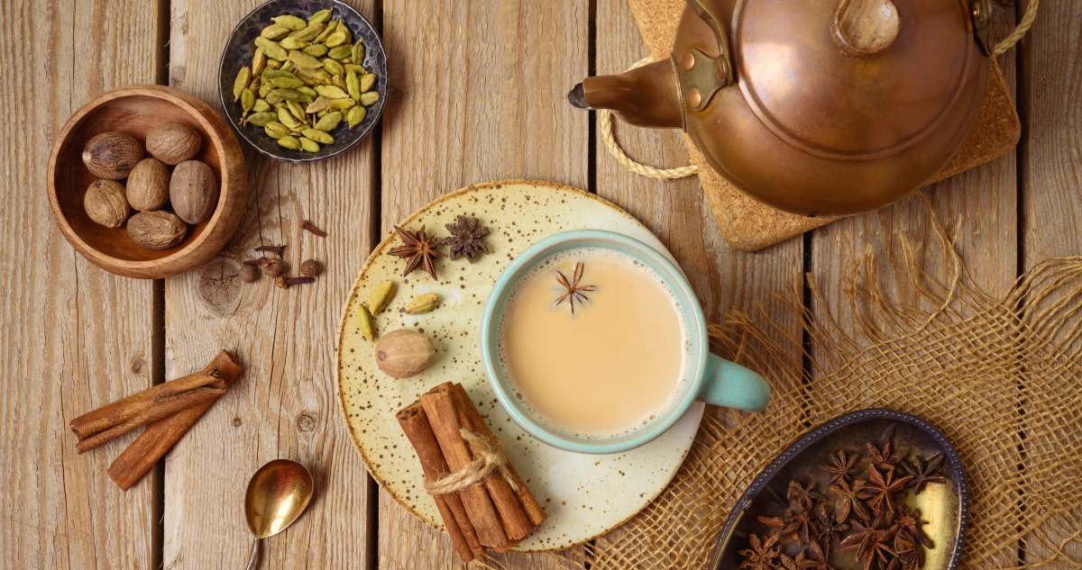 Receta de té chai con especias