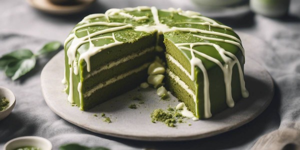 Tarta japonesa de té matcha: el postre que desearás ofrecer a todas tus visitas